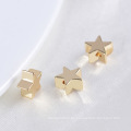 Benutzerdefinierte Großhandel Vergoldung 7mm Schmuck Zubehör Halskette Sterne Charms